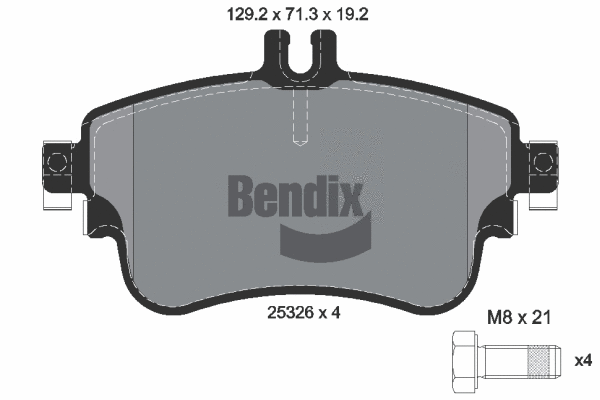 Brake Pad Set, disc brake (BPD1088)