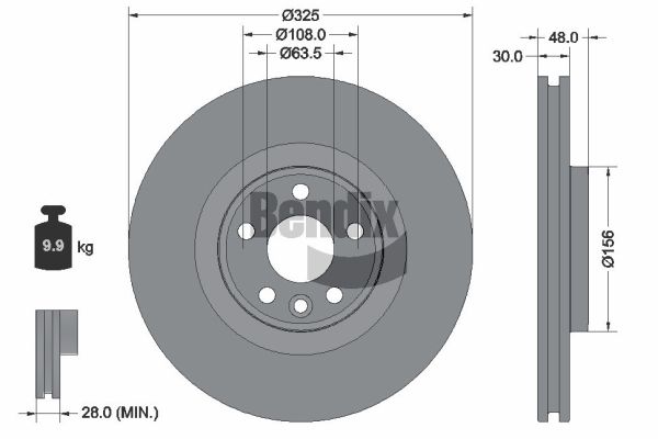 Brake Disc (BDS2344HC)