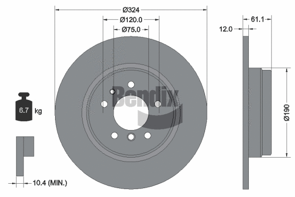 Brake Disc (BDS1840)