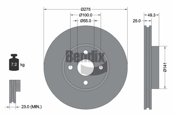 Brake Disc (BDS2087)