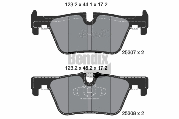 Brake Pad Set, disc brake (BPD1017)