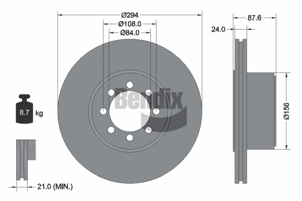 Brake Disc (BDS1086)