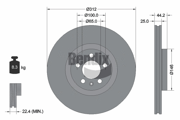 Brake Disc (BDS1600HC)