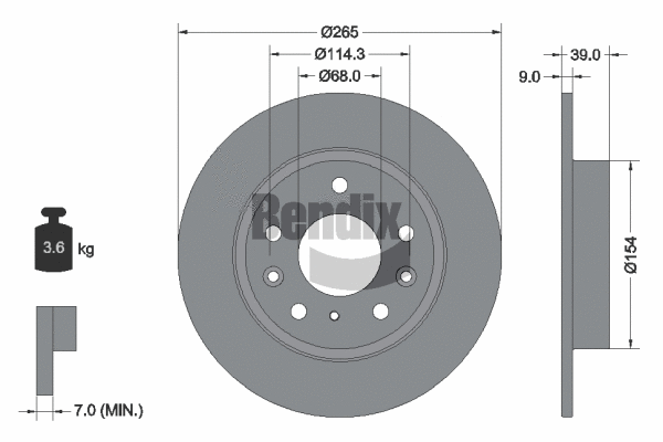 Brake Disc (BDS1618)