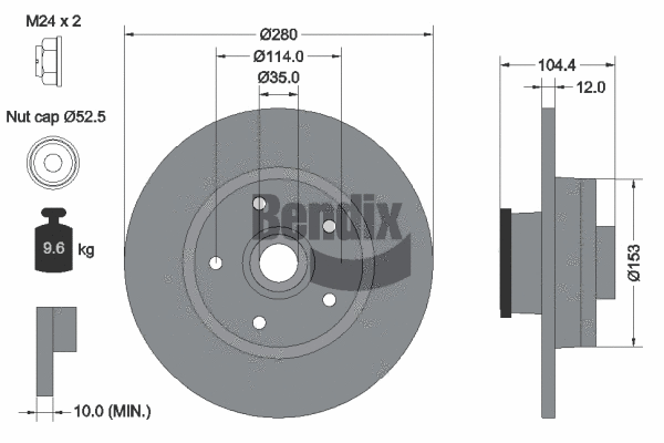 Brake Disc (BDS1112)