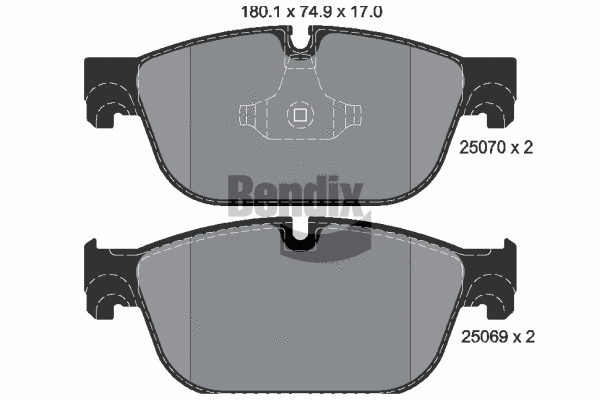 Brake Pad Set, disc brake (BPD1409)