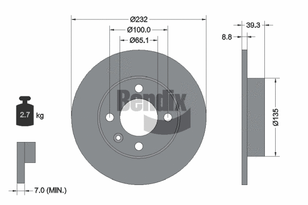 Brake Disc (BDS1338)