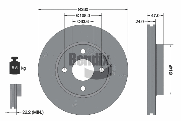Brake Disc (BDS1782)