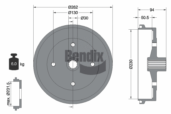 Brake Drum (BDM1001)