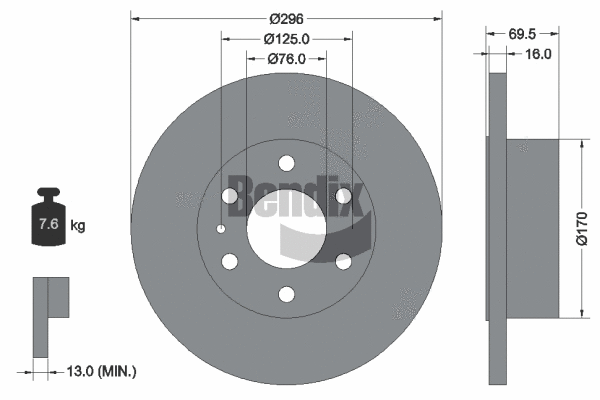 Brake Disc (BDS1615)