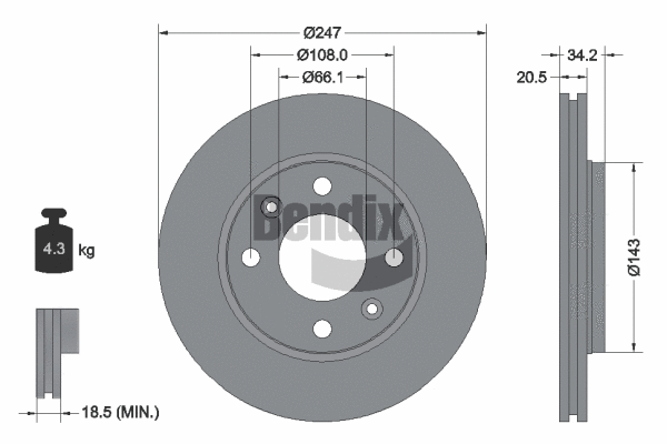 Brake Disc (BDS1034)