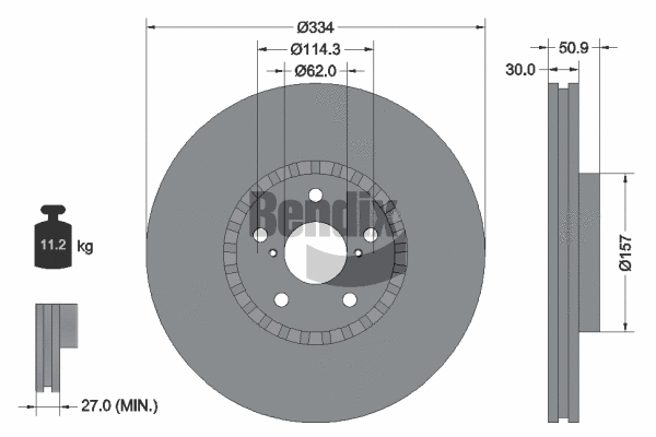 Brake Disc (BDS1874R)