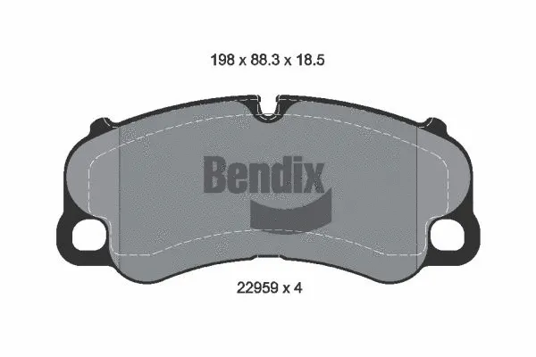 Brake Pad Set, disc brake (BPD1649)