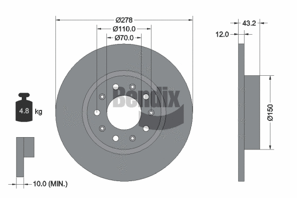 Brake Disc (BDS1416)