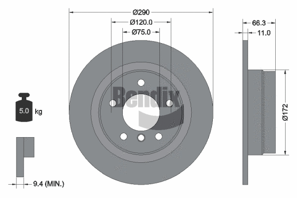 Brake Disc (BDS1140)