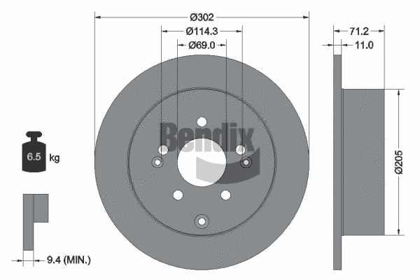 Brake Disc (BDS1812)