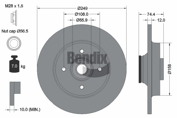 Brake Disc (BDS1058)