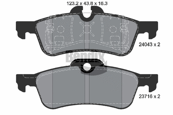 Brake Pad Set, disc brake (BPD1229)