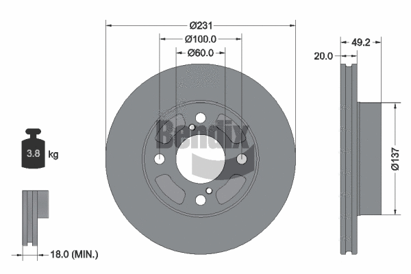 Brake Disc (BDS2175)