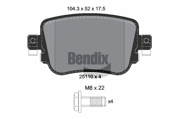 Brake Pad Set, disc brake (BPD1511)