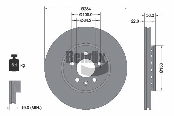 Brake Disc (BDS1889)