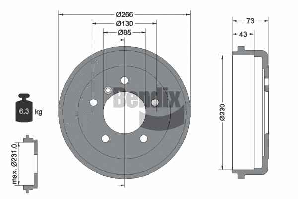 Brake Drum (BDM1003)