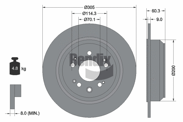 Brake Disc (BDS1824)