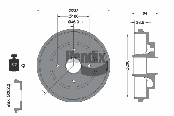 Brake Drum (BDM1187)