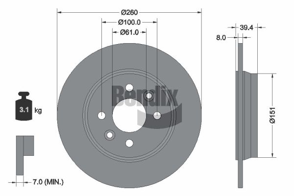 Brake Disc (BDS2341)