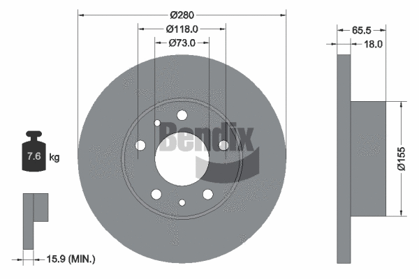 Brake Disc (BDS1342)