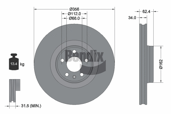 Brake Disc (BDS1570HC)