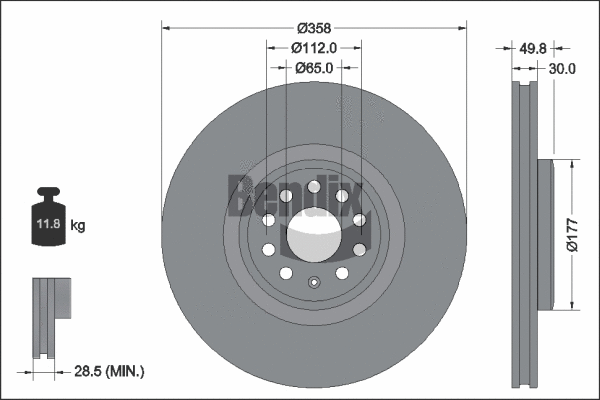 Brake Disc (BDS2288HC)
