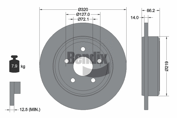 Brake Disc (BDS1821)