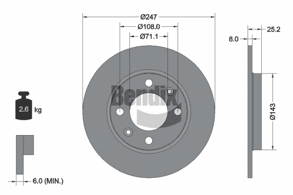 Brake Disc (BDS1103)