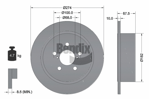Brake Disc (BDS1845)