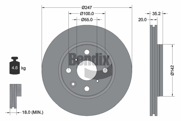 Brake Disc (BDS1025)