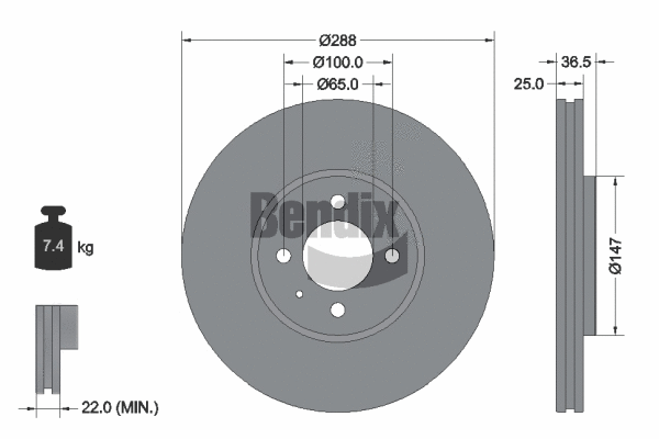 Brake Disc (BDS1587)
