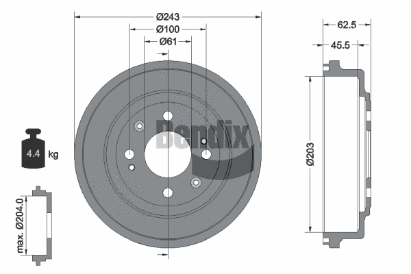 Brake Drum (BDM1035)