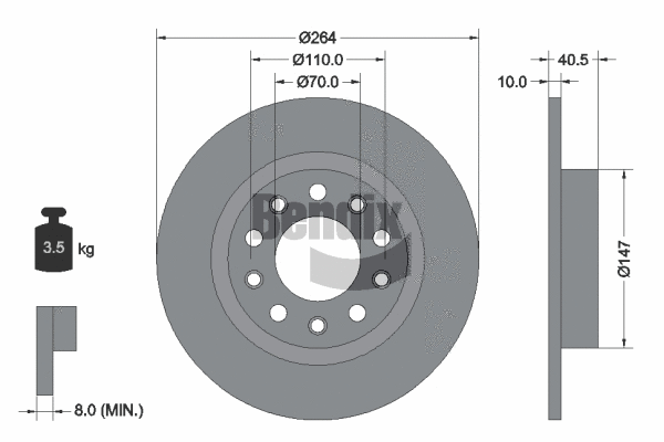 Brake Disc (BDS1328)