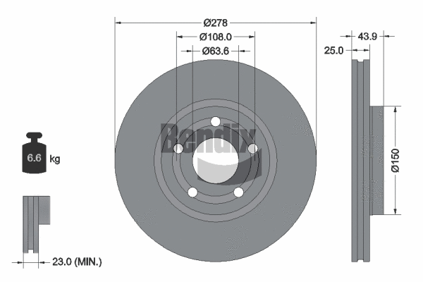 Brake Disc (BDS1626)