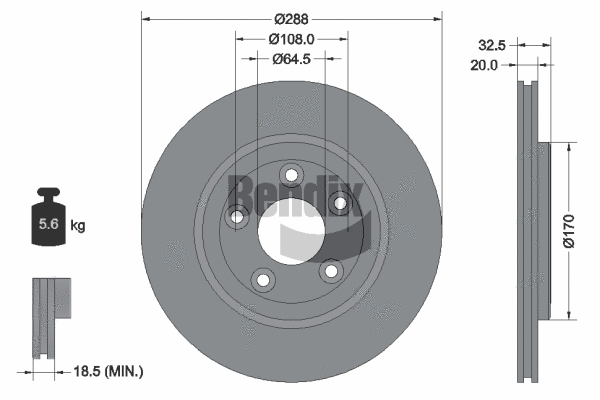 Brake Disc (BDS1917)