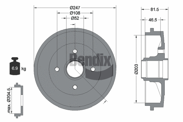 Brake Drum (BDM1065)