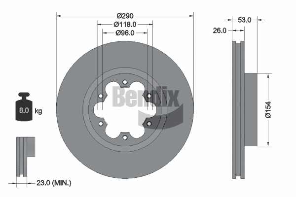 Brake Disc (BDS1432)