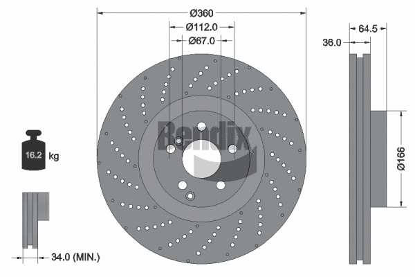 Brake Disc (BDS1499HC)