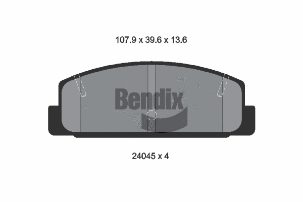 Brake Pad Set, disc brake (BPD1266)