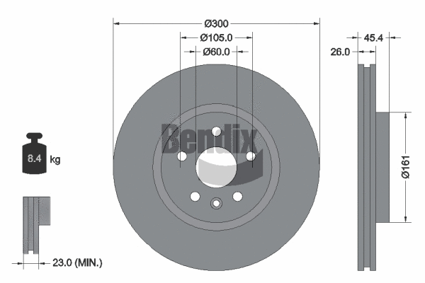 Brake Disc (BDS1322HC)
