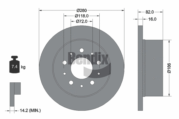 Brake Disc (BDS1371)