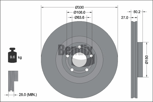 Brake Disc (BDS2322HC)
