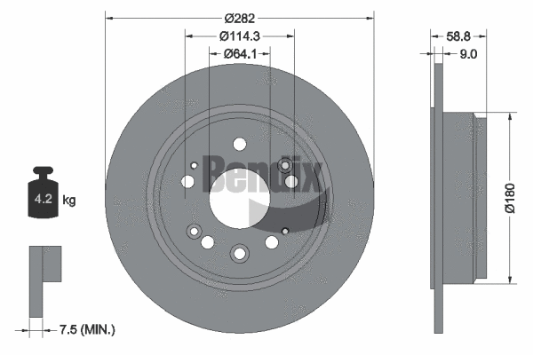 Brake Disc (BDS1859)