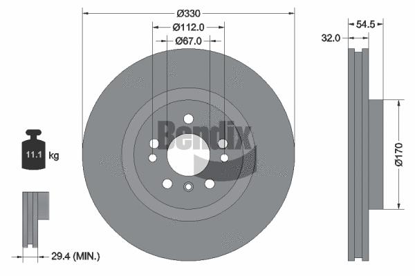 Brake Disc (BDS1438HC)